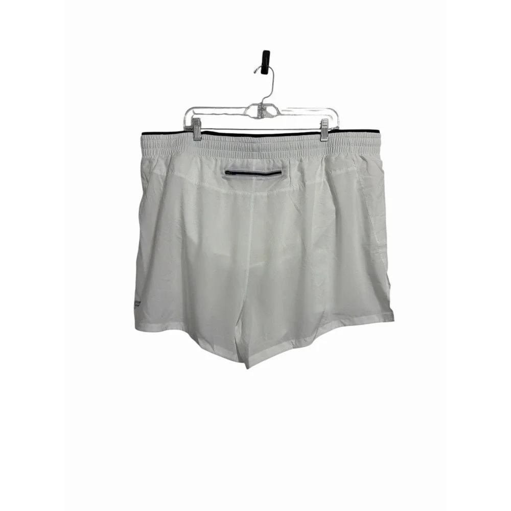 NWT Fabletics Women's‎ Breathe Run Short White Black Reflective Size 2X Zipper